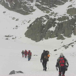 2009-01-18 Salida de Iniciación al Alpinismo. Zona de la Pared de Zabala (Peñalara)