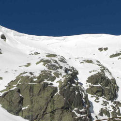 2009-02-18 Ascensión al Pico Peñalara por los Tubos de La Mesa 45º60º