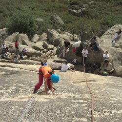 2009-10-25 Prácticas de escalada en la Pedriza (Sierra Guadarrama)